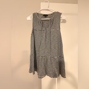 Lucky Brand Black and White Striped Top